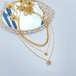 Buy Jewels Galaxy Set of 3 Gold-Plated Necklaces - Purplle