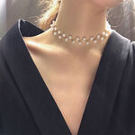 Buy Jewels Galaxy White Gold-Plated Beaded Choker Necklace - Purplle