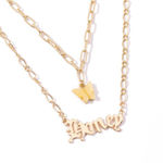 Buy Jewels Galaxy Jewellery For Women Gold Plated Honey Layered Necklace - Purplle