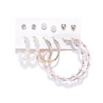 Buy Jewels Galaxy Set of 32 Gold-Plated Contemporary Studs Earrings - Purplle