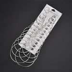 Buy Jewels Galaxy Set of 12 Silver-Plated Hoop Earrings - Purplle