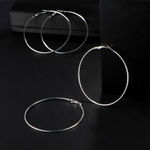 Buy Jewels Galaxy Set of 12 Silver-Plated Hoop Earrings - Purplle