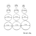 Buy Jewels Galaxy Set of 12 Silver-Plated Hoop Earrings - Purplle