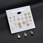 Buy Jewels Galaxy Gold-Toned Contemporary Studs Earrings - Purplle