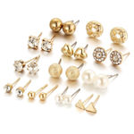 Buy Jewels Galaxy Gold-Toned Contemporary Studs Earrings - Purplle