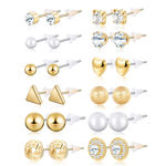 Buy Jewels Galaxy Gold-Toned Contemporary Studs Earrings - Purplle