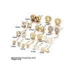 Buy Jewels Galaxy Gold-Toned Contemporary Studs Earrings - Purplle