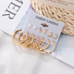 Buy Jewels Galaxy Gold Plated Hoops Earrings Combo For Women/Girls - Purplle