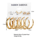 Buy Jewels Galaxy Gold Plated Hoops Earrings Combo For Women/Girls - Purplle