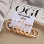 Buy Jewels Galaxy Gold Plated Hoops Earrings Combo For Women/Girls - Purplle