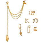 Buy Jewels Galaxy Jewellery For Women Gold Plated Earcuffs Combo - Purplle