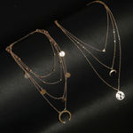 Buy Jewels Galaxy Gold Plated Layered Necklace Combo - Purplle