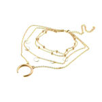 Buy Jewels Galaxy Gold Plated Layered Necklace Combo - Purplle