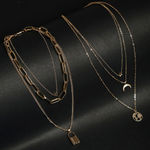 Buy Jewels Galaxy Gold Plated Layered Necklace Combo - Purplle