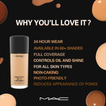 Buy M.A.C Studio Fix Fluid SPF 15 Foundation - NC 44.5 (30 ml) - Purplle
