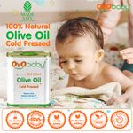 Buy Oyo Baby Olive Oil | Repairs and Prevents Skin and hair |Cold Pressed | Reduces Dandruff | Durable Tin Packaging -100 ml - Purplle