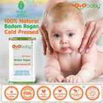 Buy Oyo Baby Badam Rogan Sweet Almond Oil | Rich In Vitamin -E For Healthy Skin , Hair And Body | Edible - For Calms Baby Muscles Helps Babys Growth Boosts Babys Immunity - 200 ml - Purplle