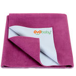 Buy OYO Baby Waterproof Bed Protector Baby Dry Sheet, Extra Large, Rani Pink (140 cm x 200 cm) Extra Large - Purplle