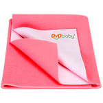 Buy OYO Baby Waterproof Bed Protector Baby Dry Sheet, Extra Large, Salmon Rose (140 cm x 200 cm) Extra Large - Purplle