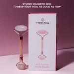 Buy Be Soulfull Rose Quartz Face Massage Roller |For Anti- Ageing, Skin Firming & Serum Application in a magnetic storage box I For Men & WomenI For Men & Women - Purplle