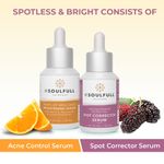 Buy Be Soulfull Spotless & Bright| Spot Corrector Serum & Vitamin C Serum | Boosts hydration & natural glow I 30ml - Purplle