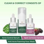Buy Be Soulfull Clear & Correct| Anti-Acne Foaming Face Wash, Acne Control Serum & Spot Corrector Serum | Fights acne, controls excess oil, unclogs pores, reduces spots & marks | 100 ml,30 ml,30 ml - Purplle