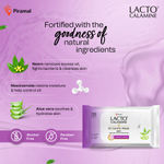 Buy Lacto Calamine Oil Control Wipes with Neem, Vitamin B3 and Aloe Vera – No Parabens Alcohol Free, 30 Wipes - Purplle
