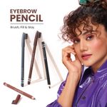 Buy Swiss Beauty Eyebrow pencil - Dark-Brown (1.5 gm) - Purplle