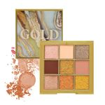 Buy s.f.r color Gold Matte and Shimmer Pressed Pigment 9 Multicolor Eyeshadow Palette (9g) 7351-01 - Purplle