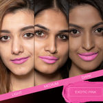 Buy Faces Canada Weightless Matte Finish Lipstick Exotic Pink P12 (4.5 g) - Purplle