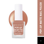 Buy Swiss Beauty POP-UP Matte Nail Polish 40 Brown (10 ml) - Purplle