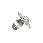 Buy Jazz And Sizzle Gold-Plated Pink & White Stone Studded Antique Finger Ring - Purplle