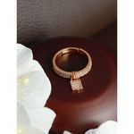 Buy Jazz And Sizzle Rose Gold Plated Red & White AD Studded Handcrafted Adjustable Finger Ring - Purplle