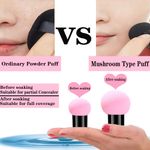 Buy Bronson Professional Pink Mushroom Head Beauty Blender Makeup Sponge with Handle - 1pc - Purplle