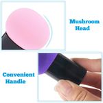 Buy Bronson Professional Pink Mushroom Head Beauty Blender Makeup Sponge with Handle - 1pc - Purplle