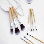 Buy Bronson Professional Super Soft bristles HD finish Bamboo 11 pc makeup brush set with pouch - Purplle