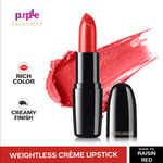 Buy Faces Canada Weightless Creme Finish Lipstick Raisin Red P12 (4 g) - Exclusively on Purplle - Purplle