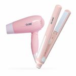 Buy GUBB Hair Dryer & Straightener Combo for Frizz Free & Lustrous Hair - Pink - Purplle