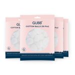 Buy GUBB White Cotton Balls for Face Cleansing & Makeup Removal Pack of 4 - 50 polybag - Purplle