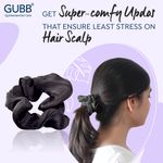 Buy GUBB Hair Scrunchie for Women, Elastic Hair Band - Black Sapphire - Purplle