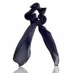 Buy GUBB Hair Scarf Scrunchie for Women, Elastic Hair Band - Noir Hues - Purplle