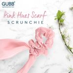 Buy GUBB Hair Scarf Scrunchie for Women, Elastic Hair Band - Pink Hues - Purplle