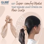 Buy GUBB Hair Scarf Scrunchie for Women, Elastic Hair Band - Golden Hues - Purplle