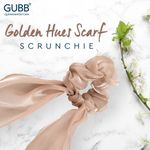 Buy GUBB Hair Scarf Scrunchie for Women, Elastic Hair Band - Golden Hues - Purplle