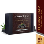Buy COROnation Herbal Activated Charcoal Luxury Soap - 100 gm - Purplle