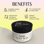 Buy Arata Hair Clay Wax (50 GM) | Infused Kaolin Clay, Shea Butter & Candelilla Wax | For A Strong Hold & Matte Finish - Purplle