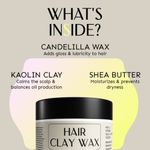 Buy Arata Hair Clay Wax (50 GM) | Infused Kaolin Clay, Shea Butter & Candelilla Wax | For A Strong Hold & Matte Finish - Purplle