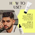 Buy Arata Beard Champion Set With Vitamin C Oatmeal Face Scrub (75 ML) & Beard Growth Oil (30 ML) | Gentle Exfoliation | Lock-In Moisture & Boost Beard Growth - Purplle