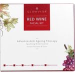 Buy Glamveda Red Wine Advance Anti Ageing Facial Kit (120 g) - Purplle