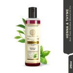 Buy Khadi Natural Ayurvedic Henna Thyme Hair Tonic Paraben Free (210 ml) - Purplle